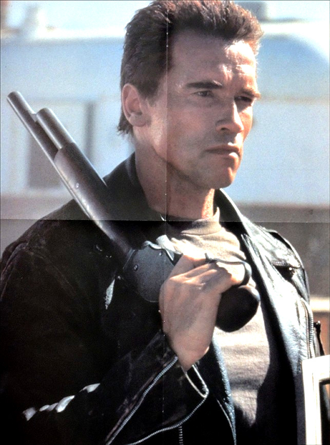 TERMINATOR 2 MAGAZINE POSTER . ARNOLD SCHWARZENEGGER T2 . AH91B