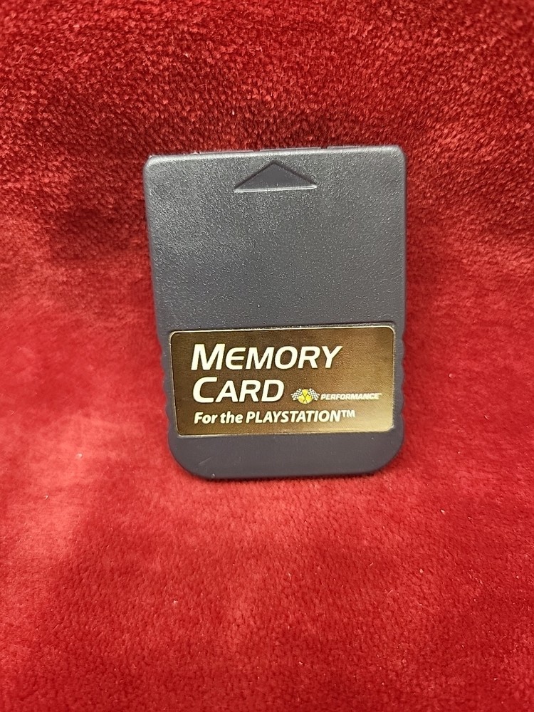 Playstation 1 PS1 Black Performance Memory Card