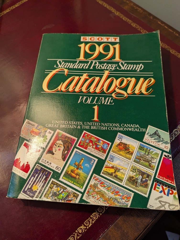 1991 Scott Standard Postage Stamp Catalogue Volume 1 Used very Good Condition