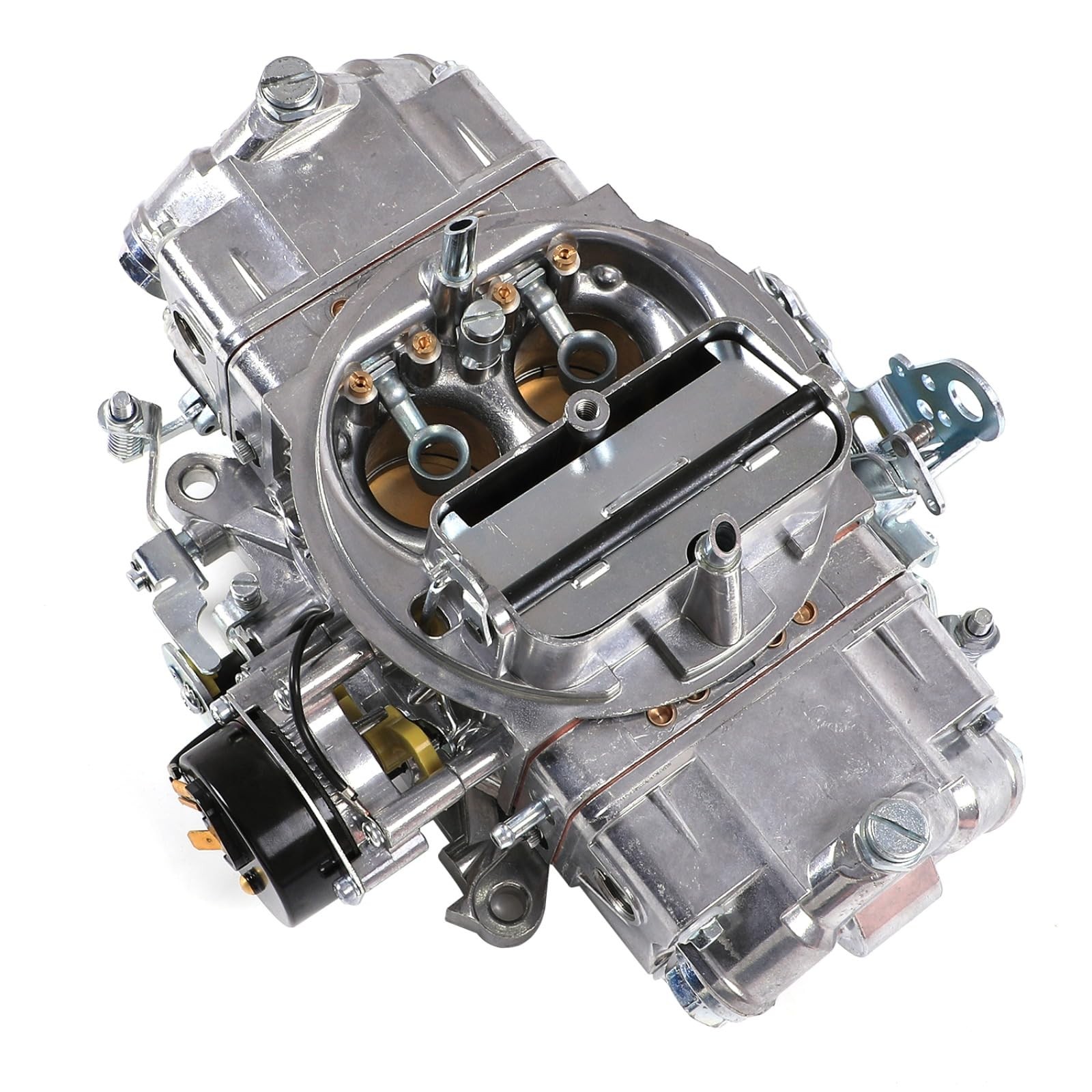 750 CFM 4-Barrel Double Pumper Carburetor Electric Choke Square Bore Flange