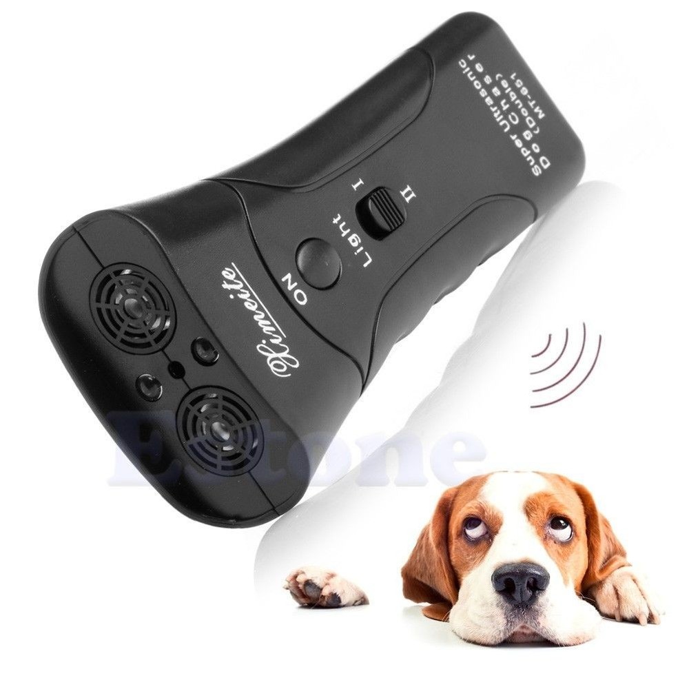 Ultrasonic Dog Trainer with Flashlight – Stop Barking & Improve Behavior