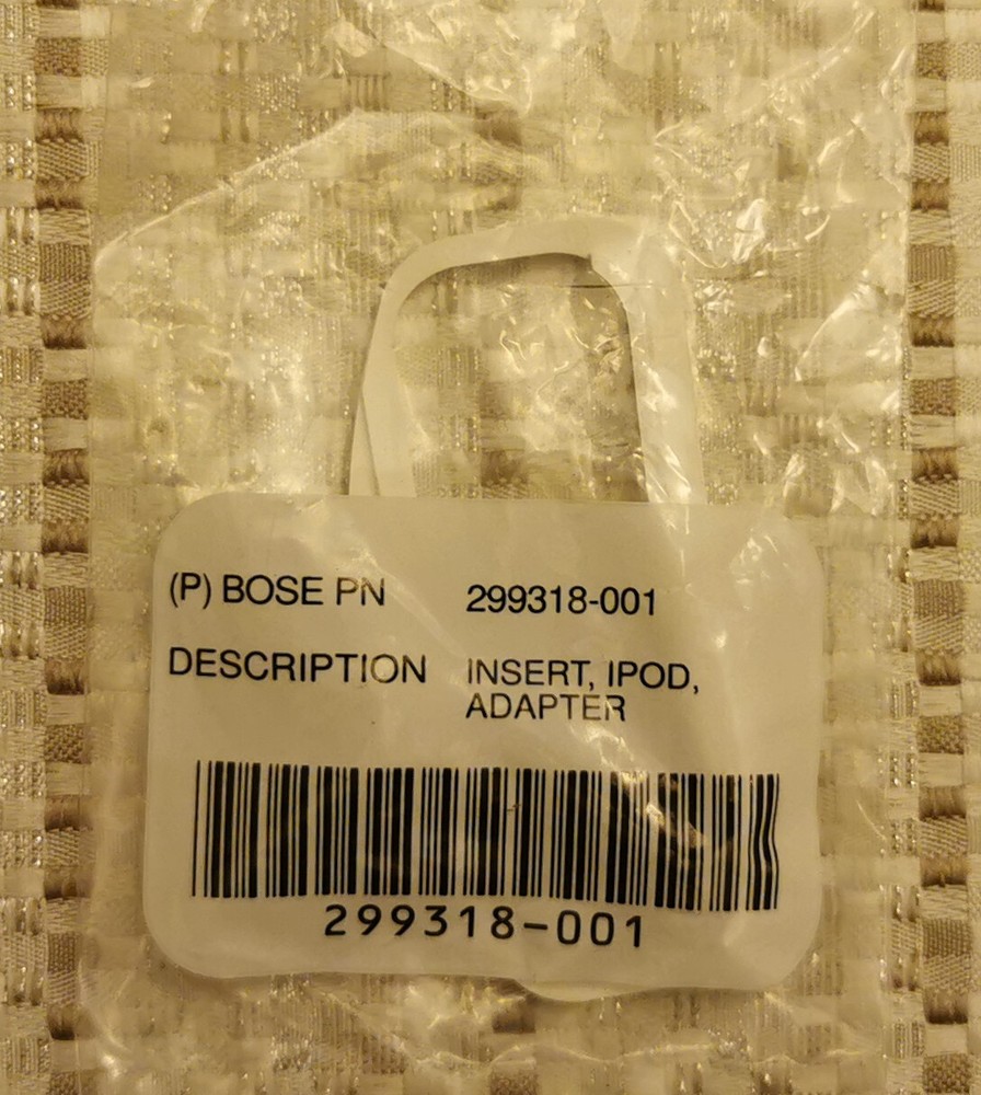 Bose White 299318-001 INSERT iPod Adapter