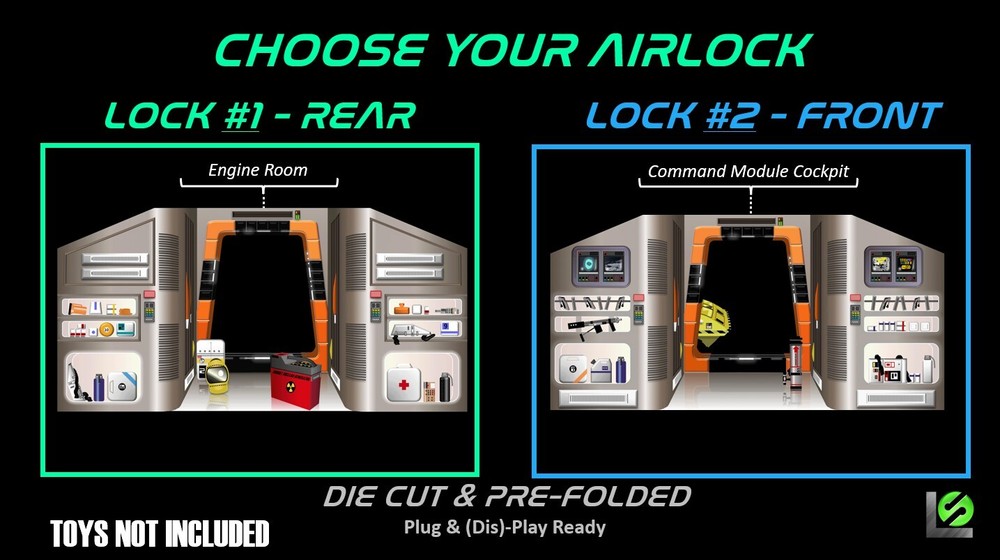 Airlock - Command/Engine Module Bulkheads | 1976 Mattel Space 1999 Eagle