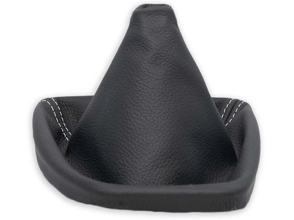 FOR BMW E60/E61 FL 07-10 LHD GEAR SHIFT BOOT GAITER LEATHER s. WHITE + FRAME