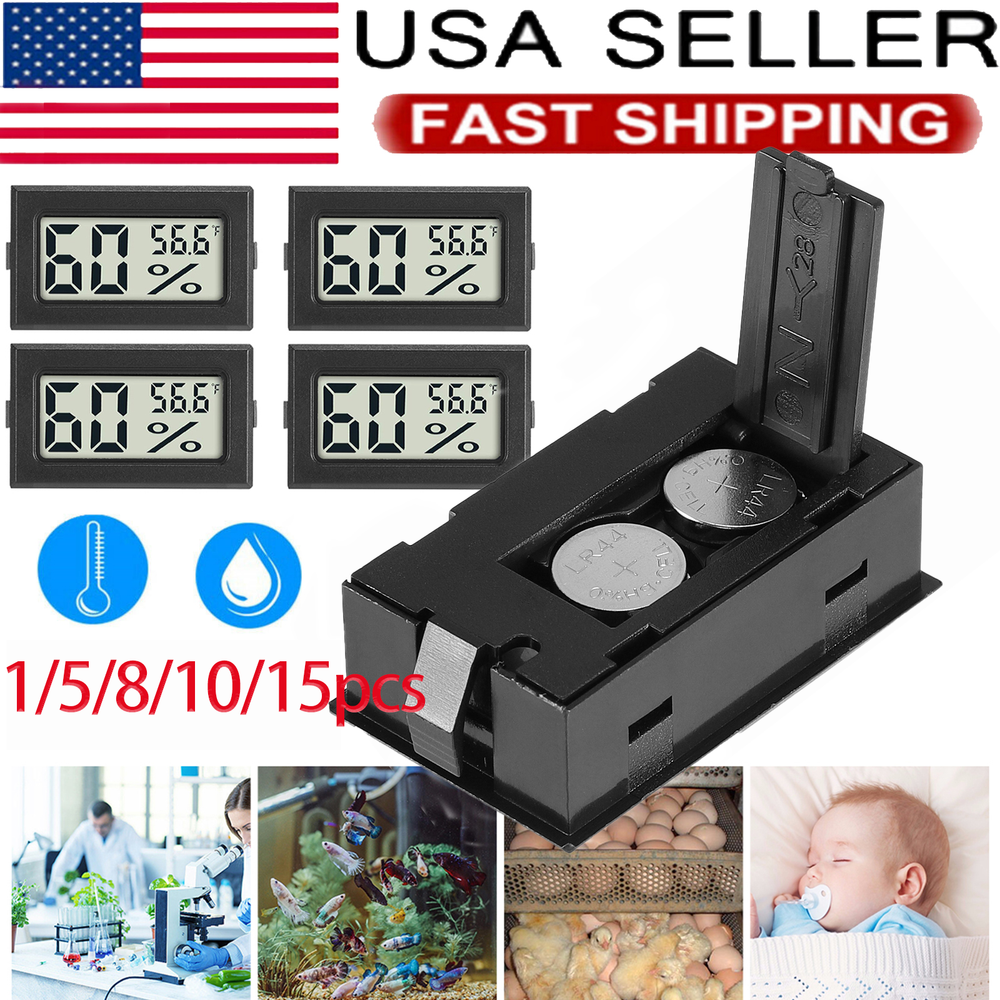 Mini Digital Lcd Indoor Temperature Humidity Meter Thermometer Hygrometer