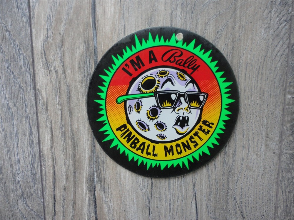 Elvira Pinball Machine Promo Plastic Round Keychain