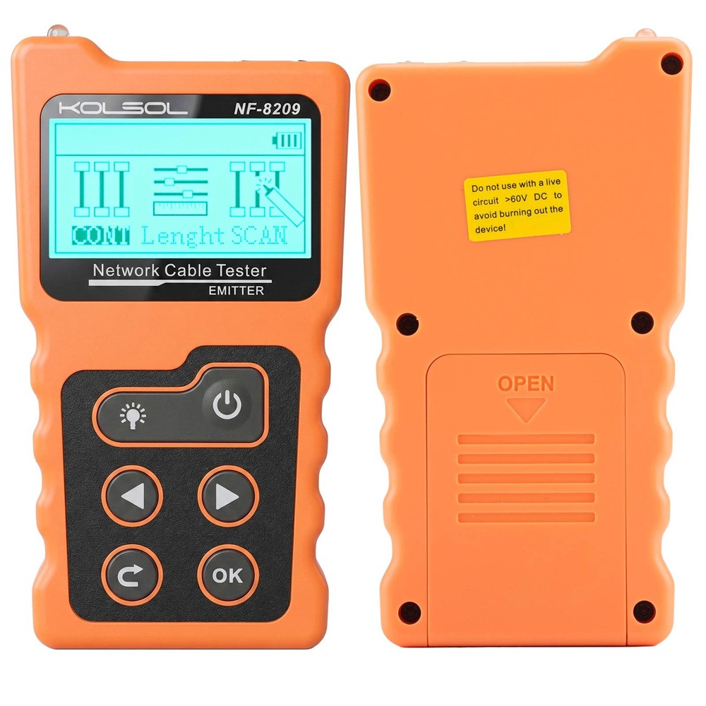 LCD Display Measure Length Tracker NF-8209 Cable POE Wire Checker Network Tool
