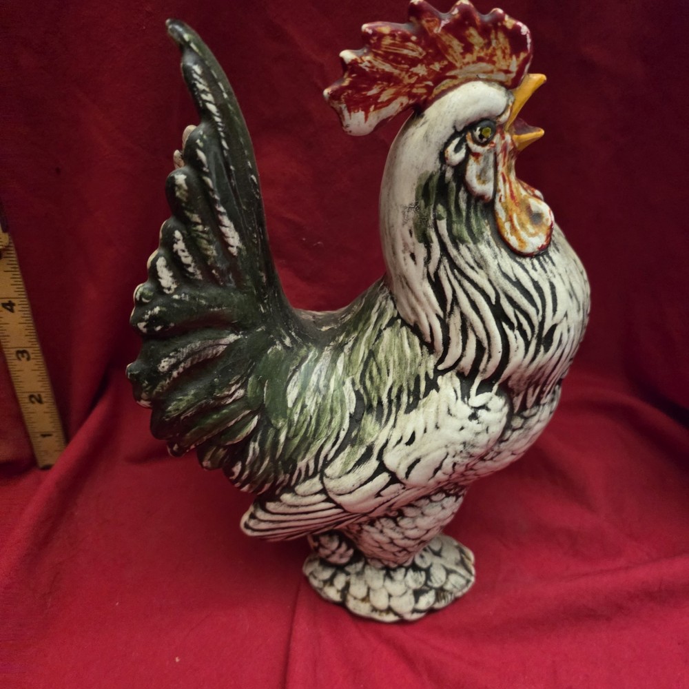 Vintage Ceramic Rooster Figurine