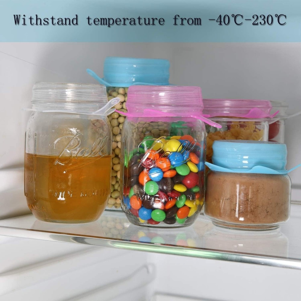 Extra Small Silicone Stretch Lids 0.8 Inch 5 pack Same Size Reusable Silicone...