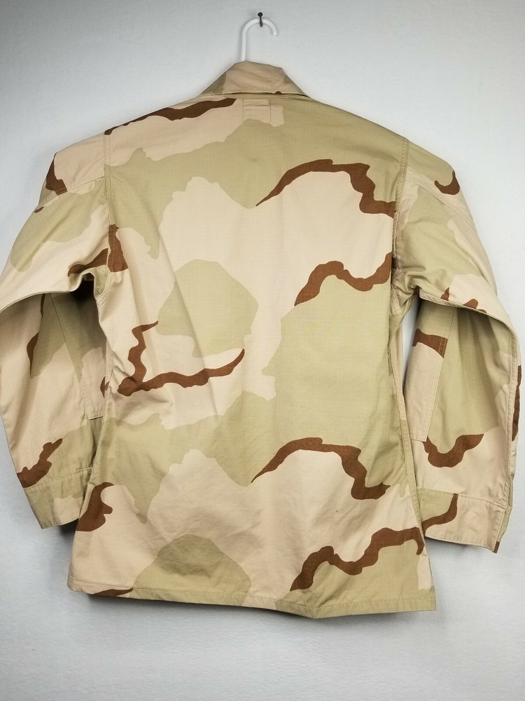 USAF Air Force Desert Camouflage Jacket USCENTAF Patch "chocolate chip" Medium
