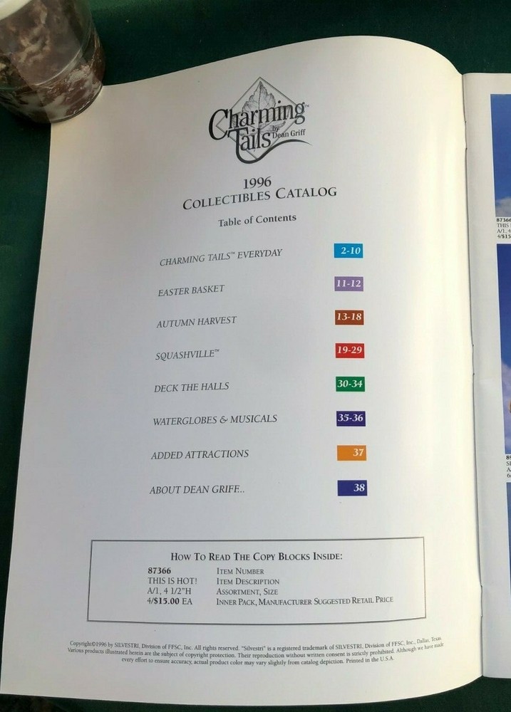 CHARMING TAILS 1996 CATALOG - SILVESTRI