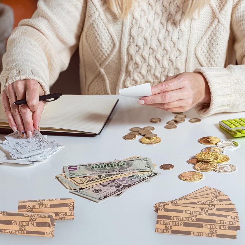 Coin Roll Paper Storage Wrappers