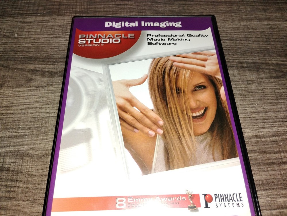 Pinnacle Studio Version 7 PC CD-ROM Pinnacle Systems 2001 with Serial Windows XP