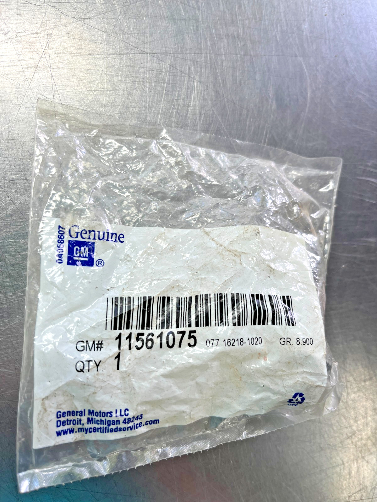 11561075 Genuine OEM AC Delco Bumper BOLT GM 1156-1075