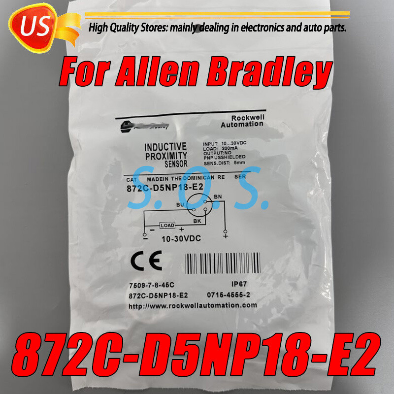 For Allen Bradley 872C-D5NP18-E2 Inductive Proximity Sensor Switch 10-30VDC