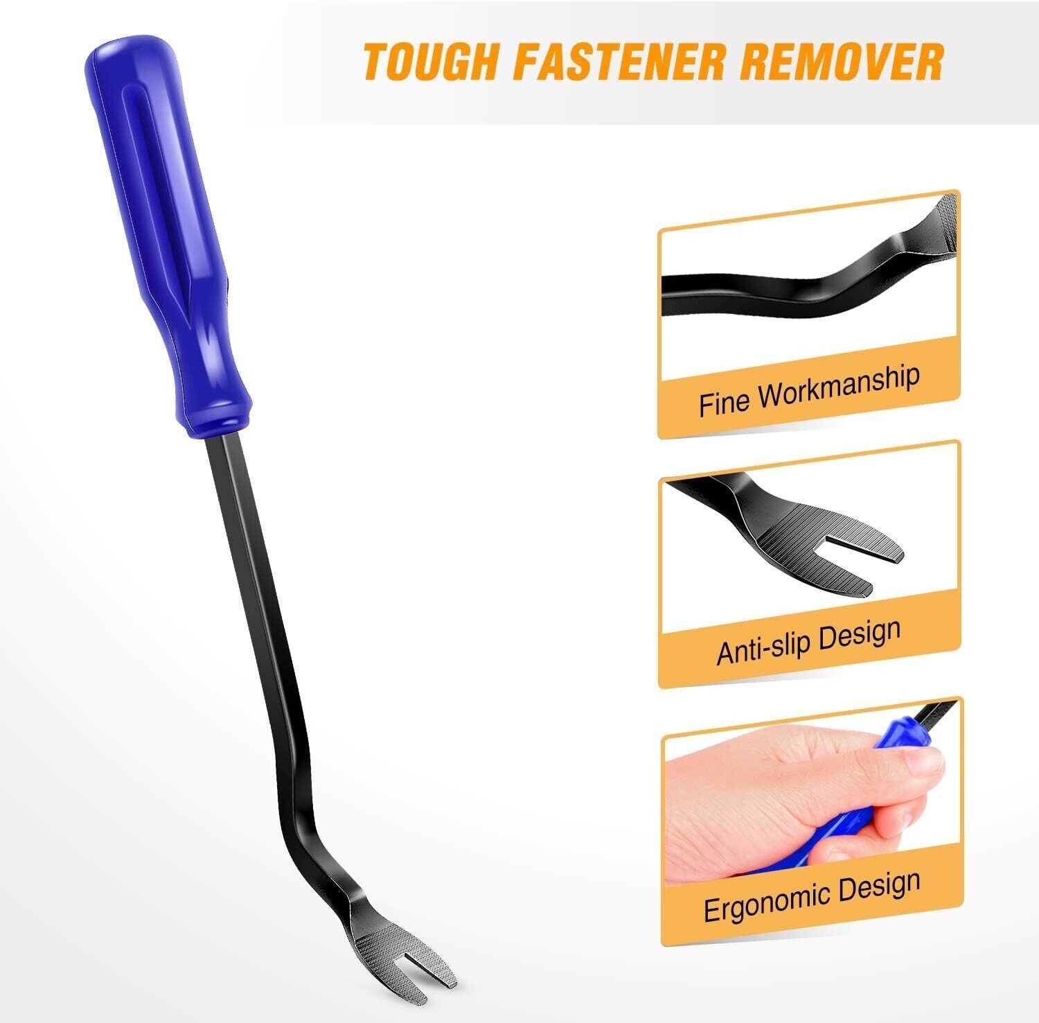 5xBule Plastic Trim Removal Pry Tool Fit Car Radio Panel Door Dash Clip Fastener