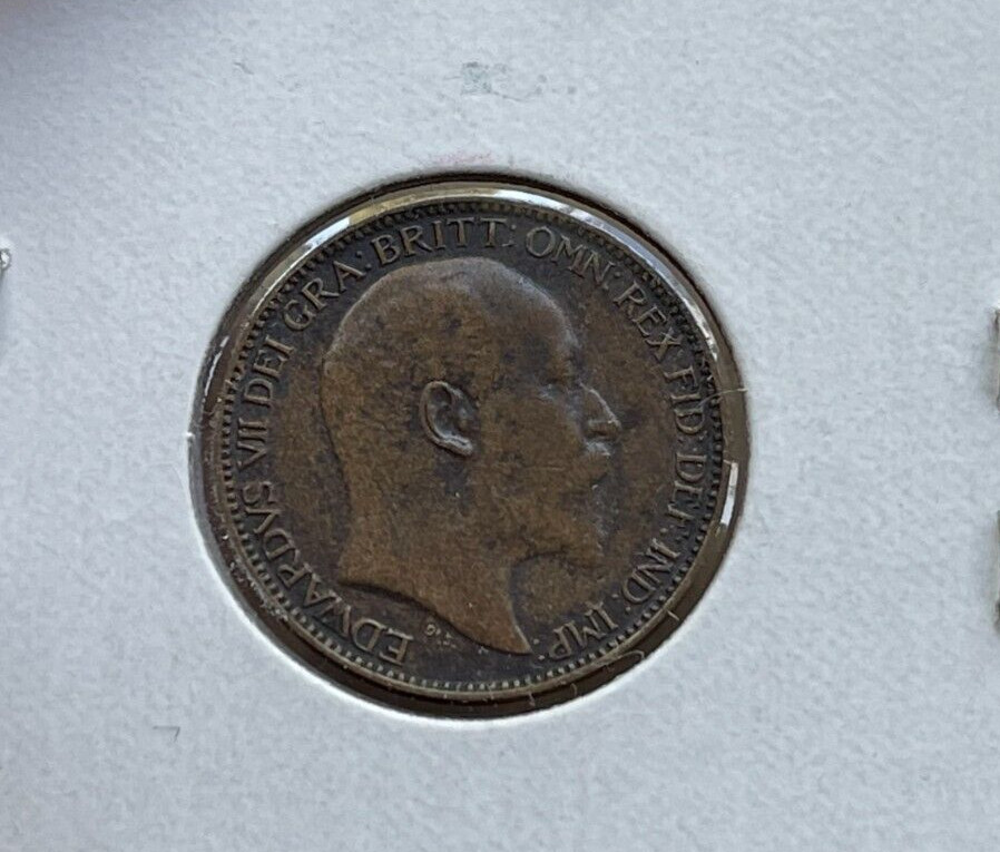 1909 Great Britain Farthing bg