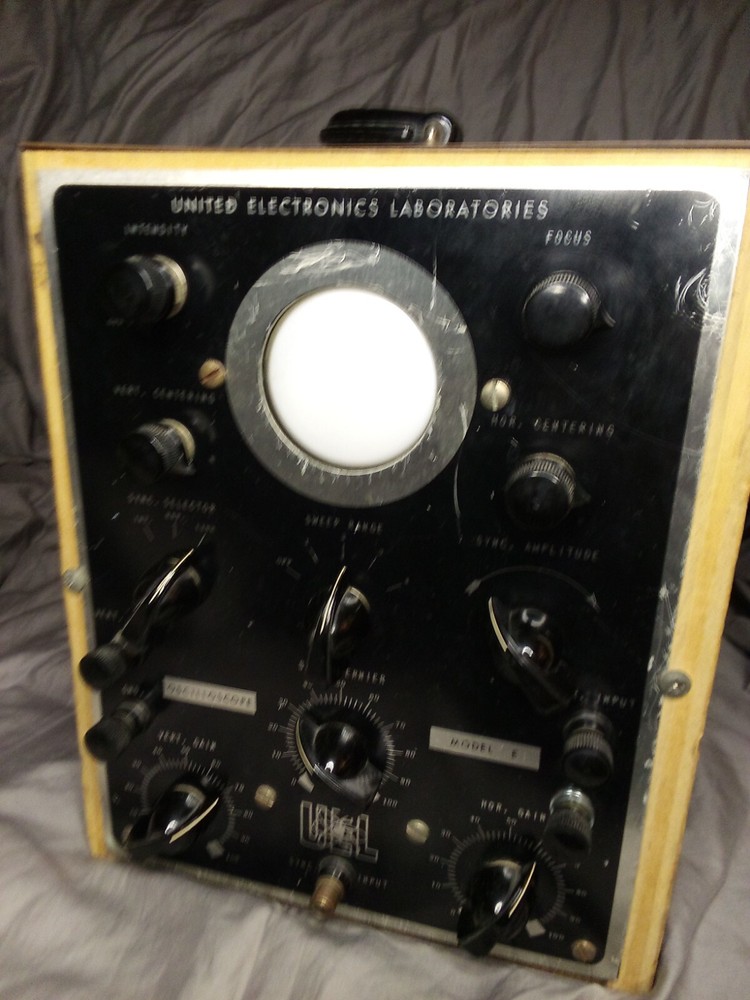 Vintage United Electronics Laboratories UEL Oscilloscope Model E