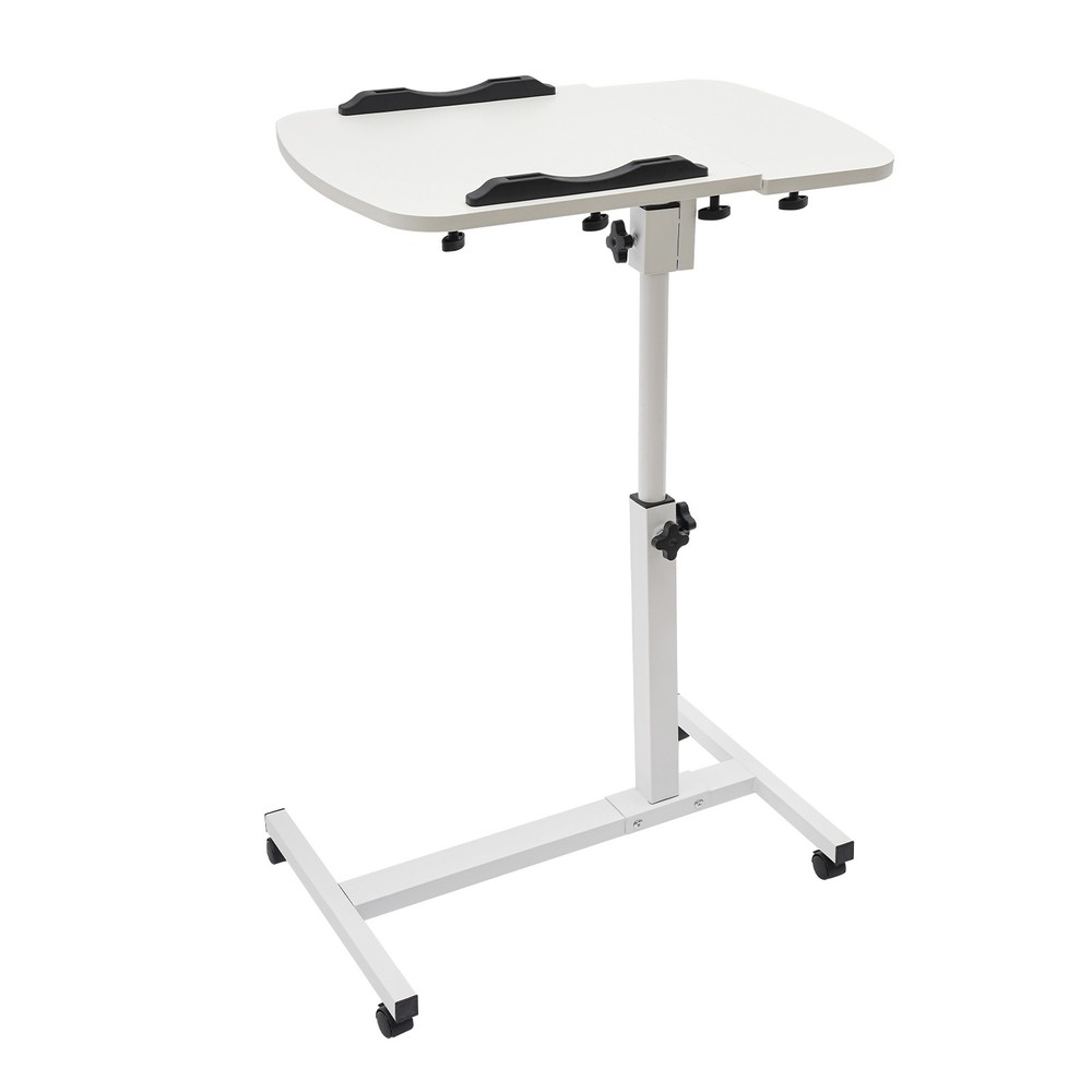 Portable Adjustable Office Laptop Desk Rolling Table Computer Mobile Stand NEW