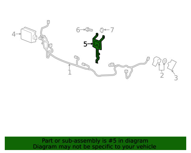 Genuine GM Forward Range Radar Bracket 84096135