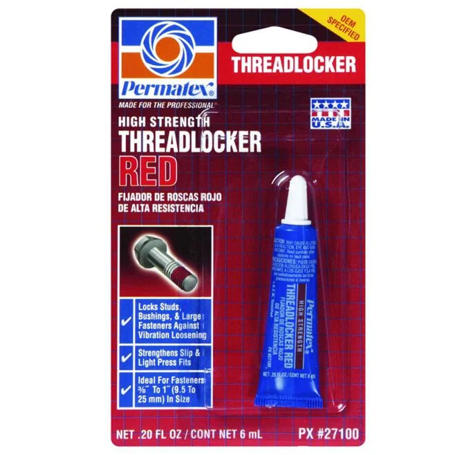 Permatex 27005 High Strength Threadlocker Red Gel, 5 gr., Red
