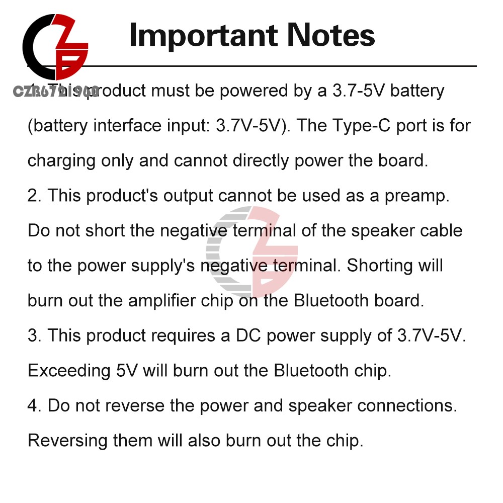 5PCS DC 5V 5W Bluetooth Amplifier Board Mono Mini Audio Module Type C Interface