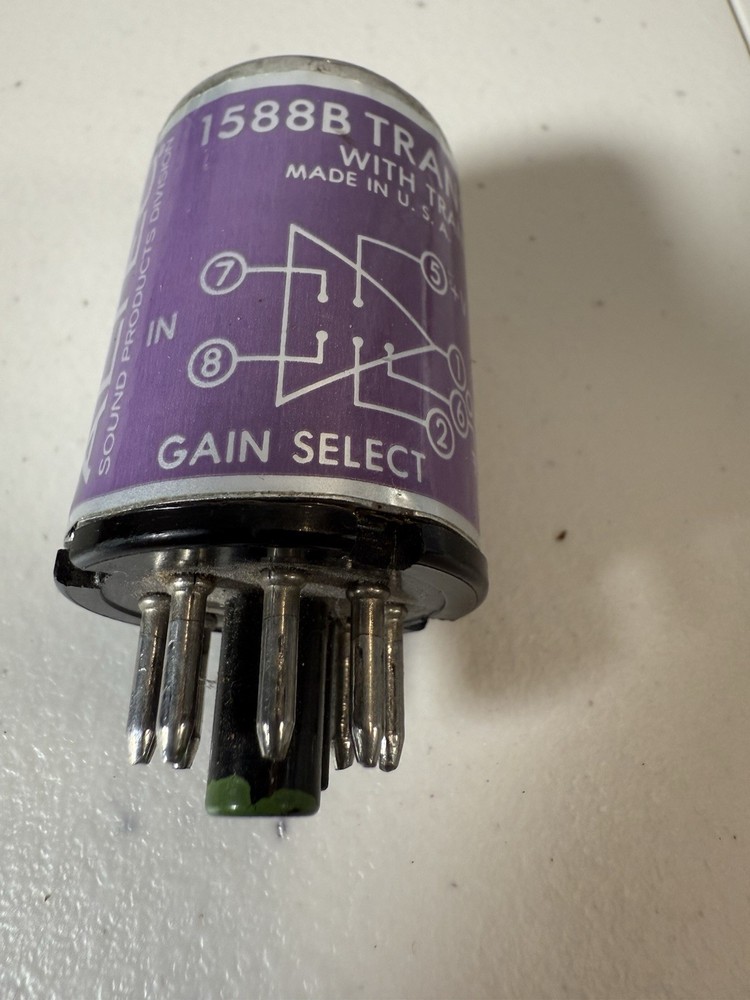 Altec 1588 Transistor Transformer Microphone Preamp Octal. Tested