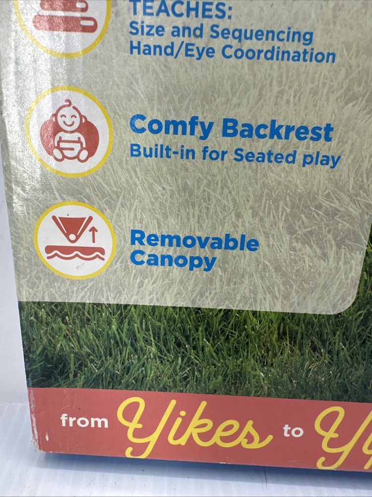 Stack N' Play Teal Inflatable Splash Mat with Removable Canopy 28" By SwimSchool