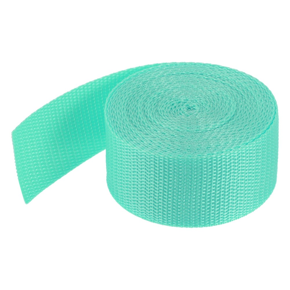 Lightweight Polypropylene Webbing Strap 3.8cm 5 Yard Turquoise Green