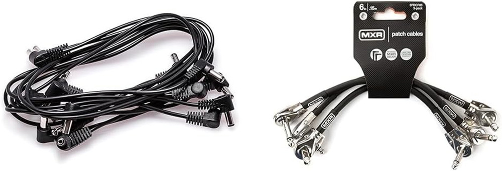 8-Pack DC Cables and MXR 3-Pack 6 in Patch Cables Bundle