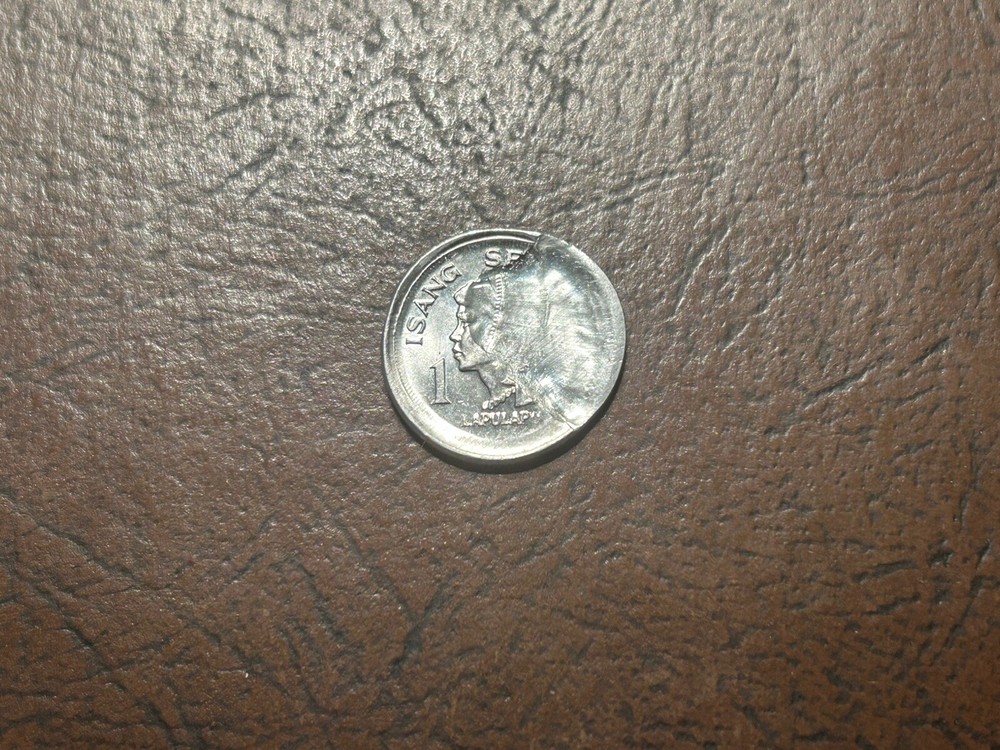 Rare 1974 Philippines 1 Sentimo Brokage Error BU