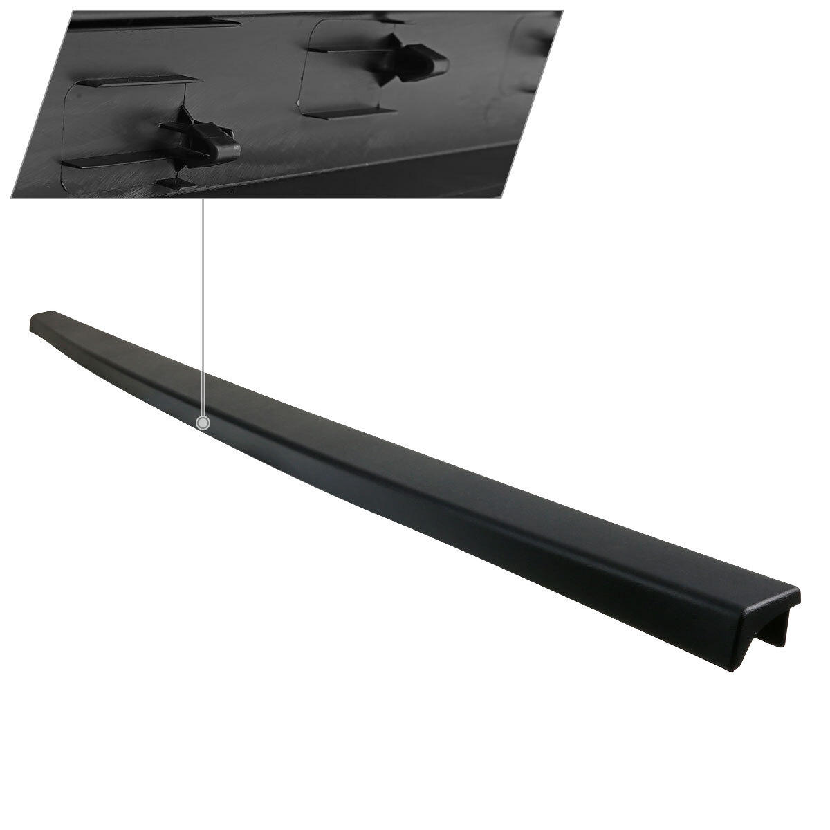 Tailgate Molding Fits 2004-2008 Ford F150 Trunk Top Protector Cover Cap Spoiler