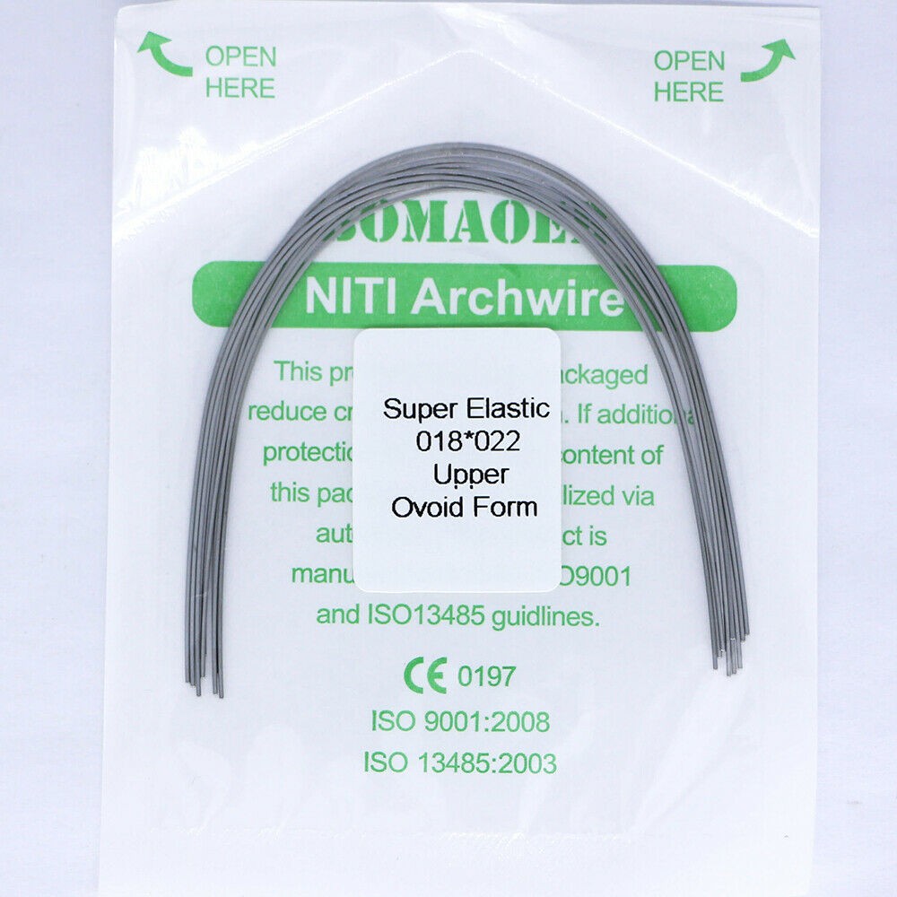 5×Dental Orthodontic Super Elastic Ni-Ti Arch Rectangular Wire Oval 18×22 Upper