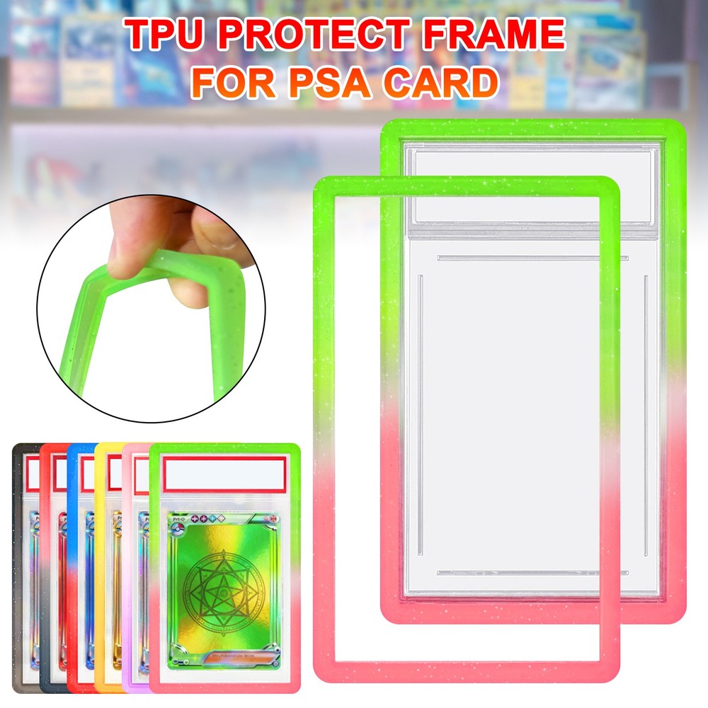 Gradient Slab Bumper Guard Protector Skin TPU Stackable For PSA Graded Cards