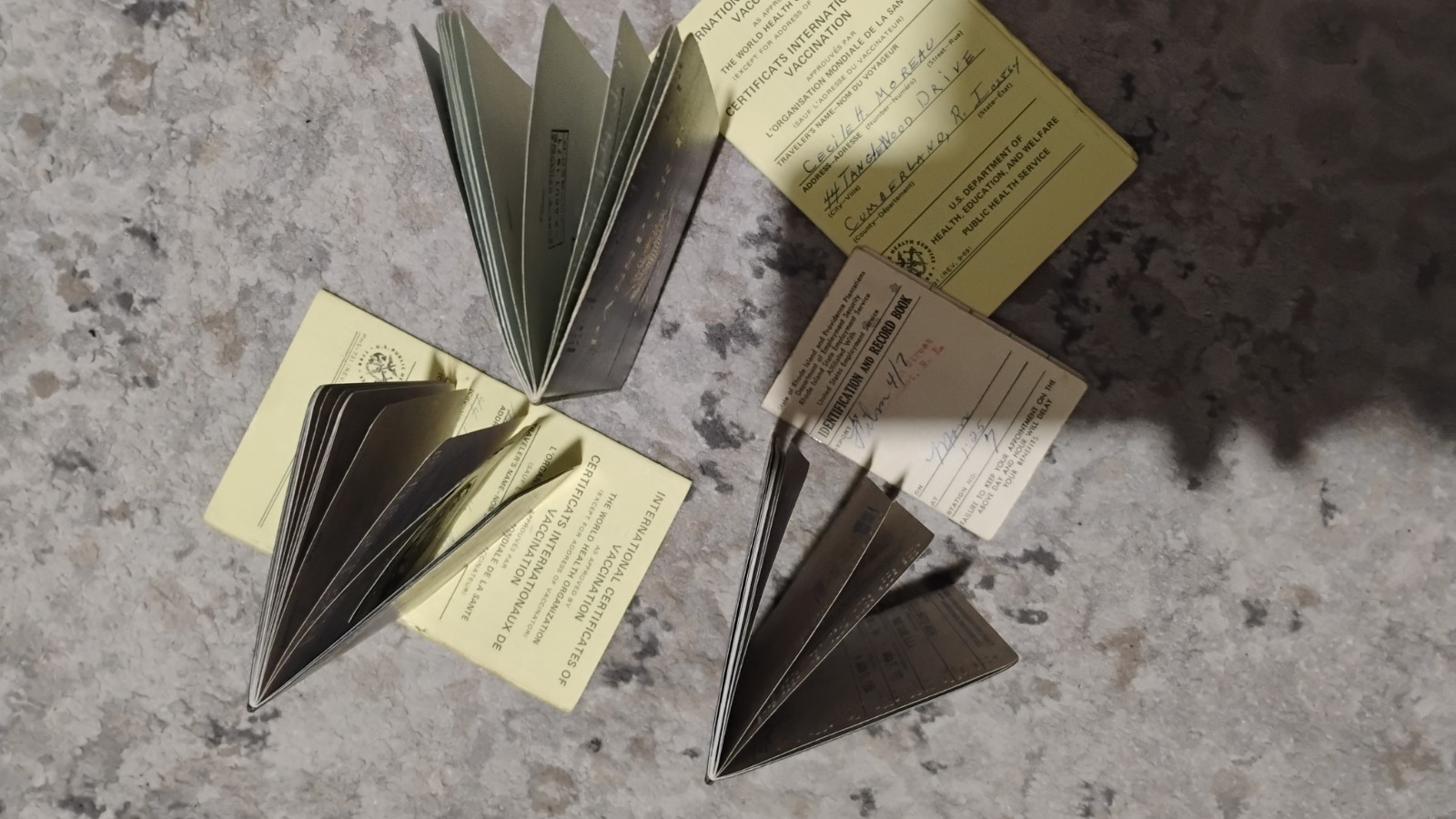 VINTAGE PASSPORT USA 1971 1977LOT OF 3