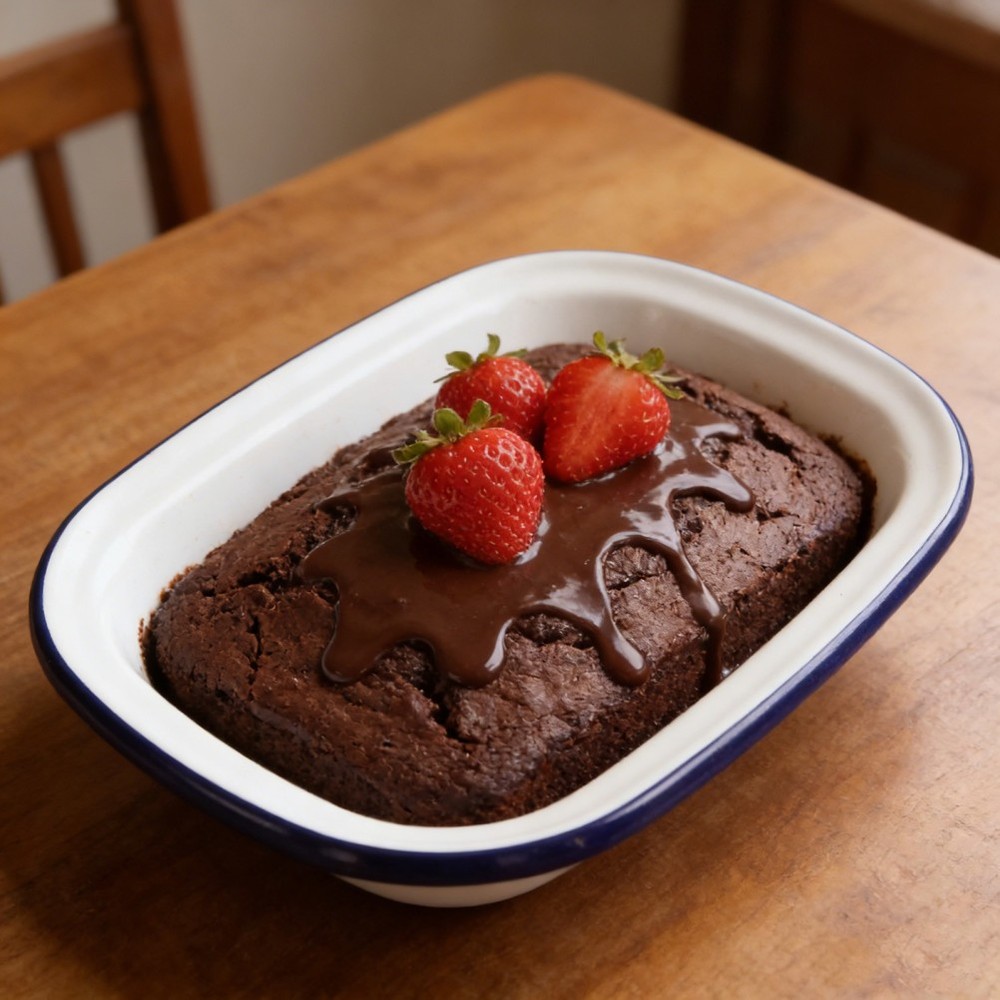 White Enamel Baking Pan Cake Tray Rectangle Coated Bakeware Baked