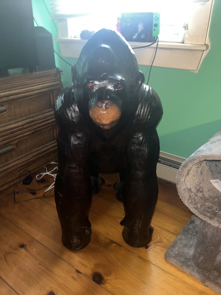 Genuine Leather Gorilla Indoor Decor
