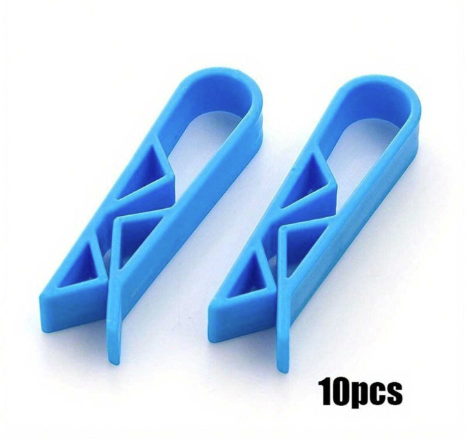 10PCS Trash Bag Clips Anti-Slip Garbage Bin Clamp for Home Use - NEW