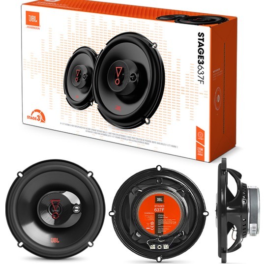 4 JBL Stage3 637F 6.5" 3-Way Front & Rear Car Speakers for 2013-UP Ford Vehicles