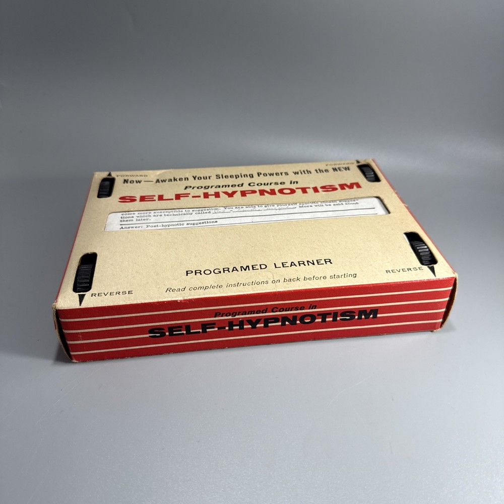 Vintage Self Hypnotism Box Programmed Learner Course - Educational Publ. NY