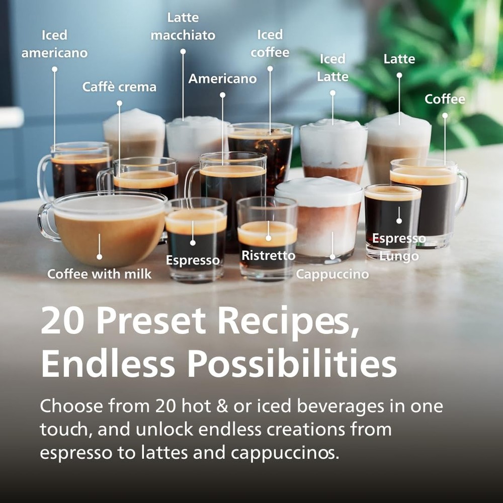 Philips 5500 Series Fully Automatic Espresso Machine - LatteGo Milk System,