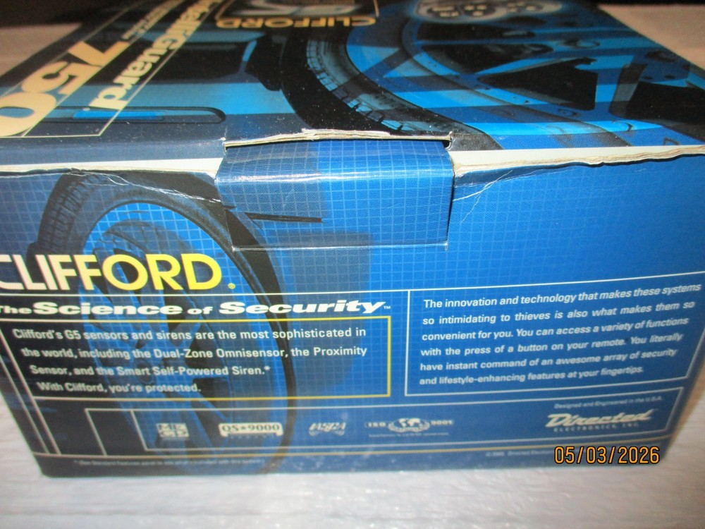CLIFFORD INTELLIGUARD 750 G5 SECURITY SYSTEM