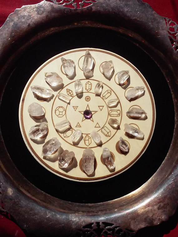 Lunar Phase Crystal Grid