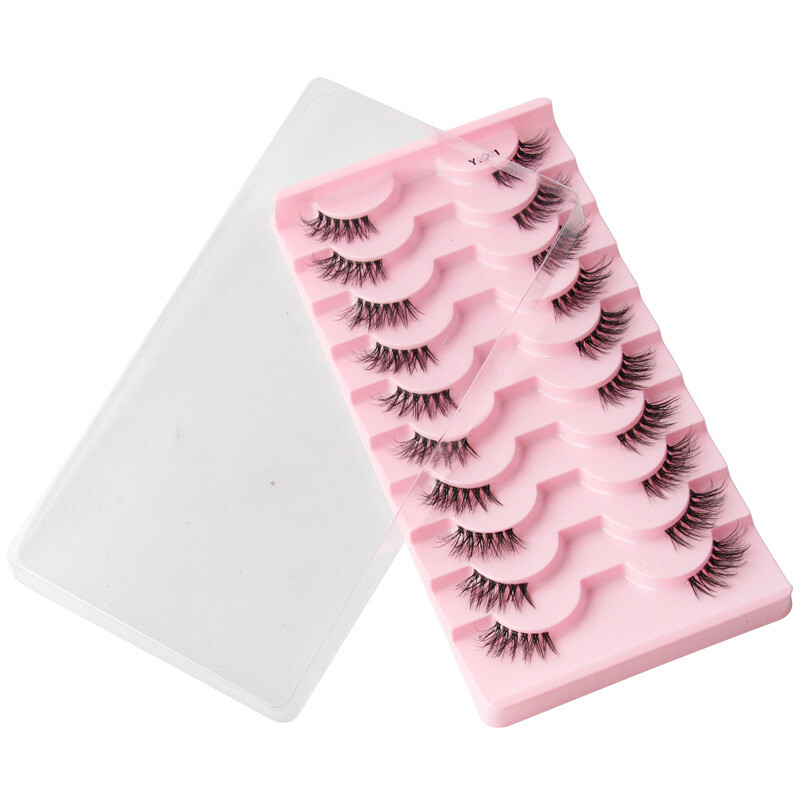 Eyelash Extension Reusable Half Eyelashes Segmented False Eyelashes 10Pairs✔