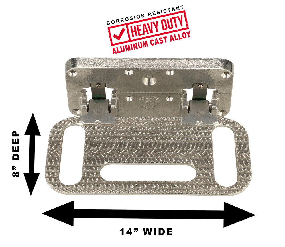 CARR 193002 HD Mega Step Flat Mount LED Step Surface XM3 Polished Single