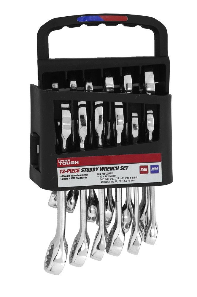 12-Piece Stubby Combination Wrench Set