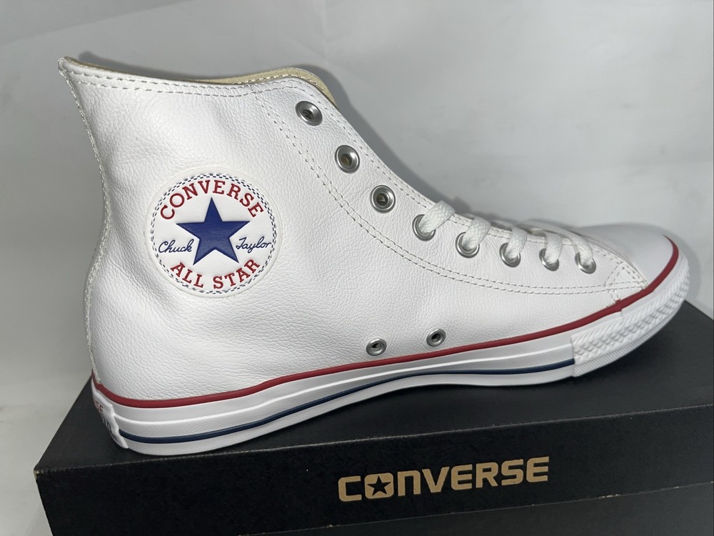 Converse All Stars White Hi Leather