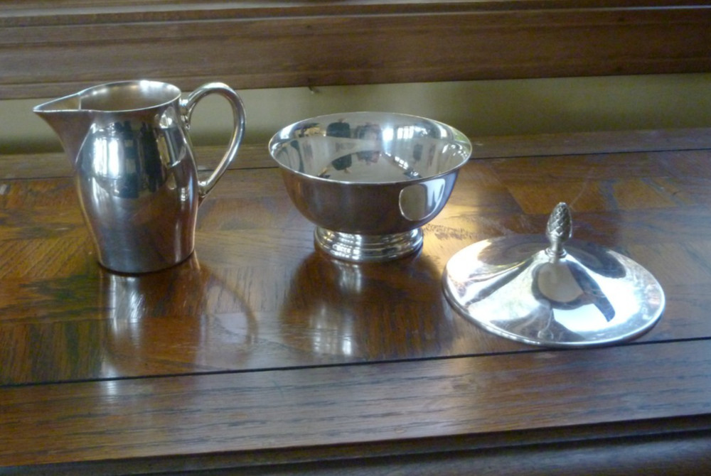 Gorham Paul Revere Silverplate Coffee & Tea Service 5 Piece Set