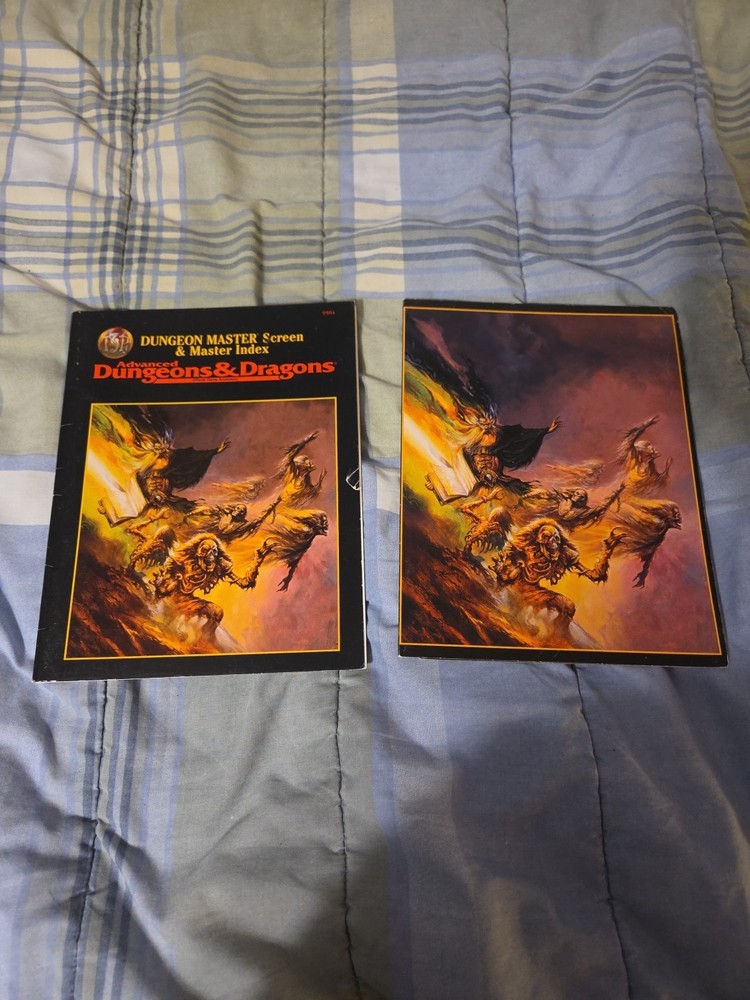 Dungeon Master Screen & Master Index Accessory TSR Dungeons & Dragons 9504 1995