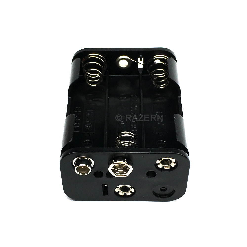NEW Battery Holder for 6 x AA Cell (9V) with 9 Volt Snap Terminal *USA Seller*